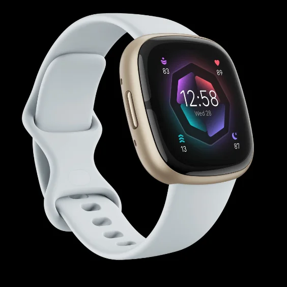 FITBIT Sense 2 Smart Watch - Blue Mist & Soft Gold